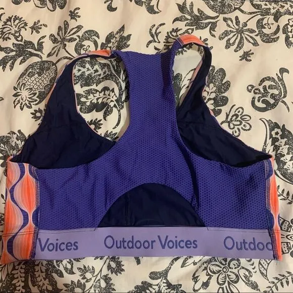 〰 RARE Outdoor Voices Retro Vapor Doing Things Sports Bra 〰