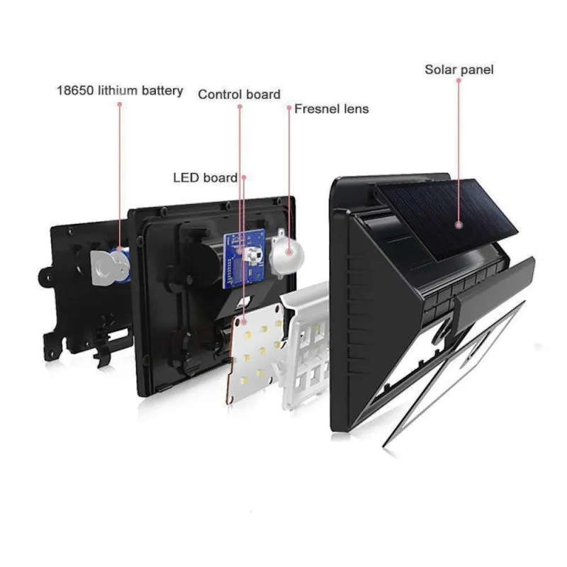 100 LED Outdoor Solar Security Light