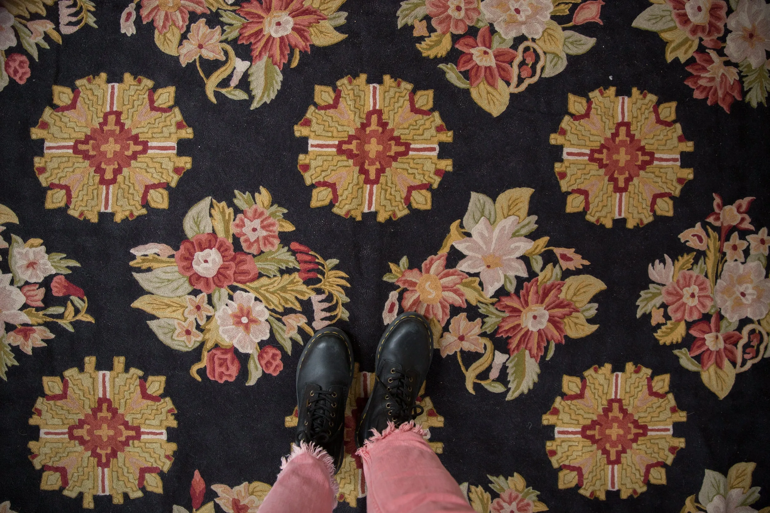 10x14 Vintage Chainstitch Carpet