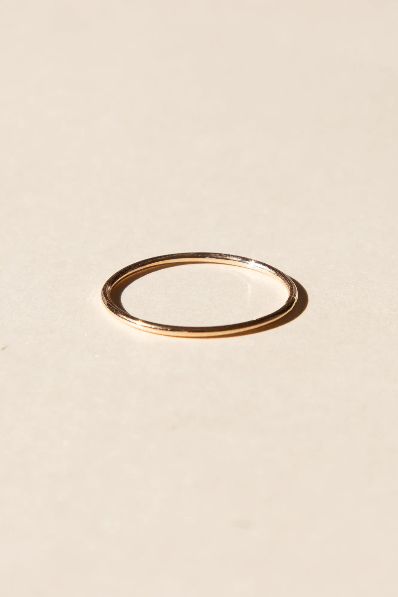 14K Stackable Ring - 1mm