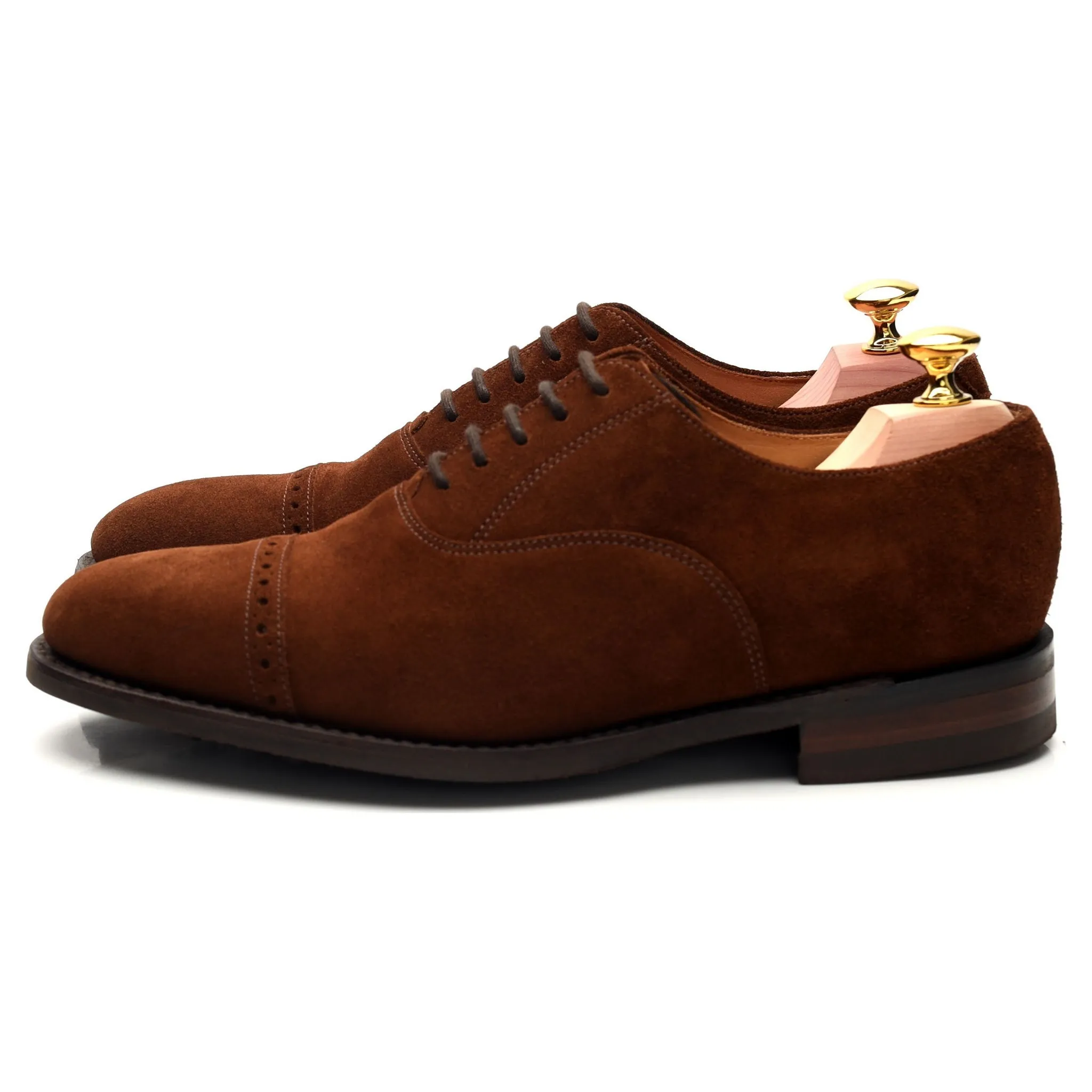 1880 'Cadogan' Brown Suede Oxford Brogue UK 7 F