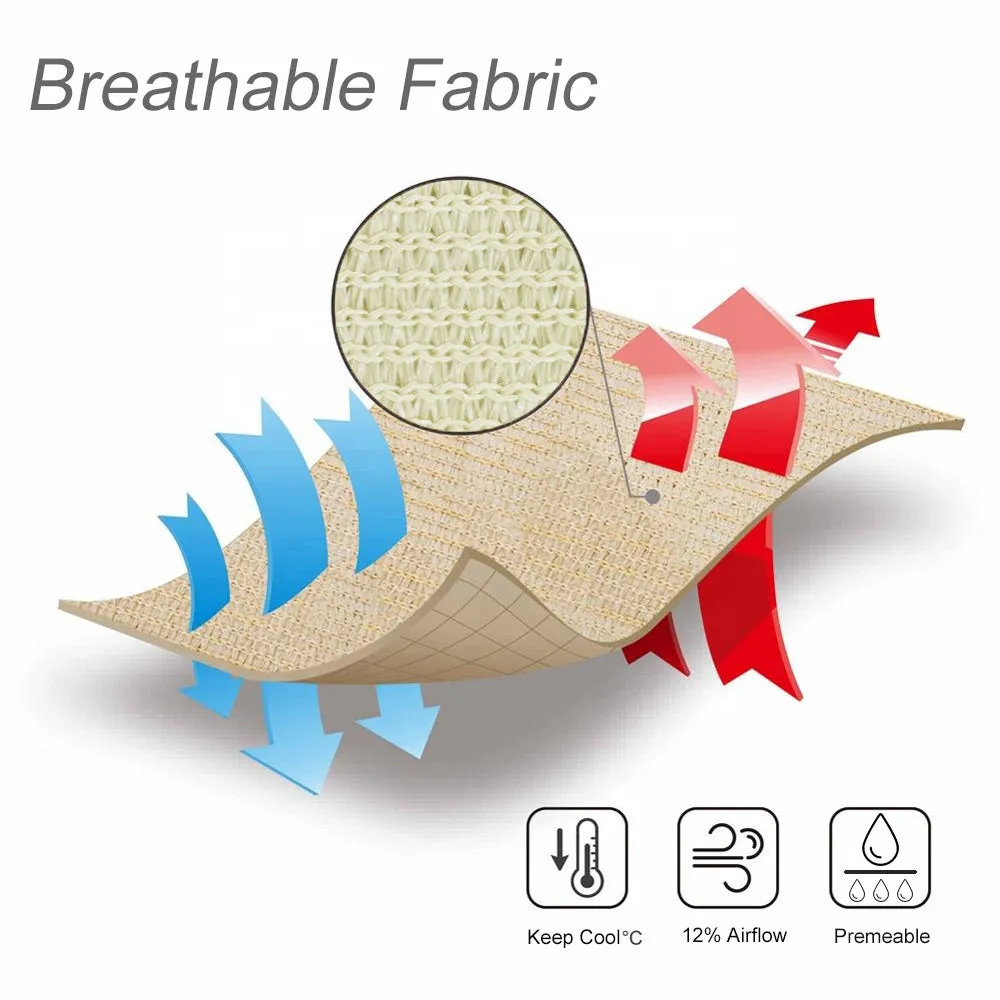 18'x'18' Rectangle Patio Sun Shade Sail (Sand Color)