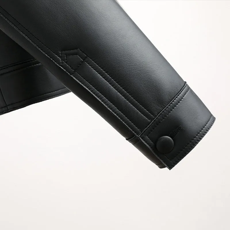 2022 New Leather Jacket For Women Spring Autumn Lady Bomber Jackets Motorcycle 100% Real Sheepskin Coats FG4032