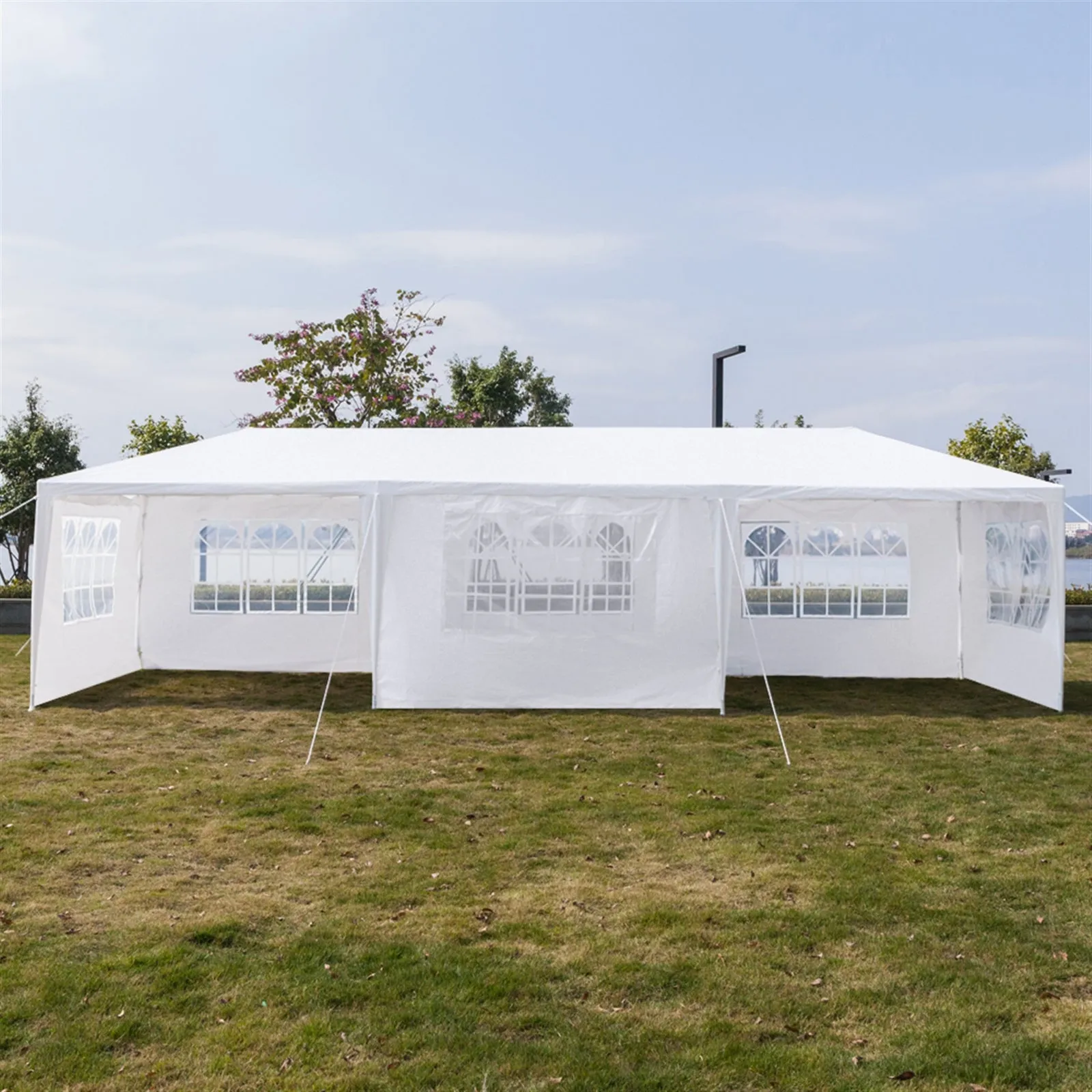 3 x 9m (9'10" x 19'8") Seven Sides Portable Home Use Waterproof Tent with Spiral Tubes **