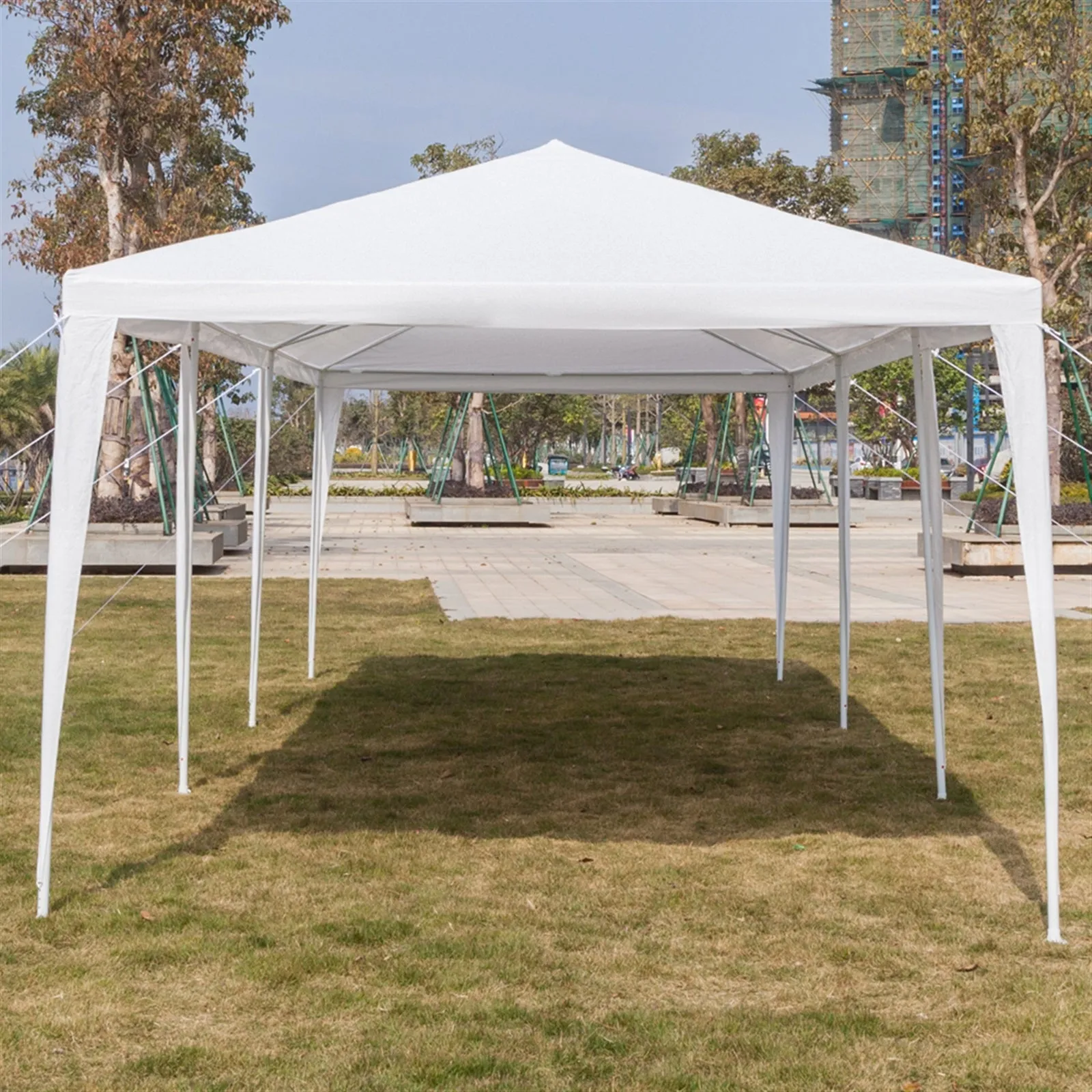 3 x 9m (9'10" x 19'8") Seven Sides Portable Home Use Waterproof Tent with Spiral Tubes **
