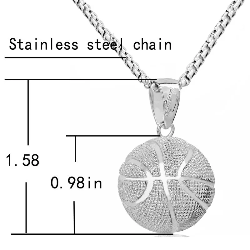 3D Basketball Necklaces