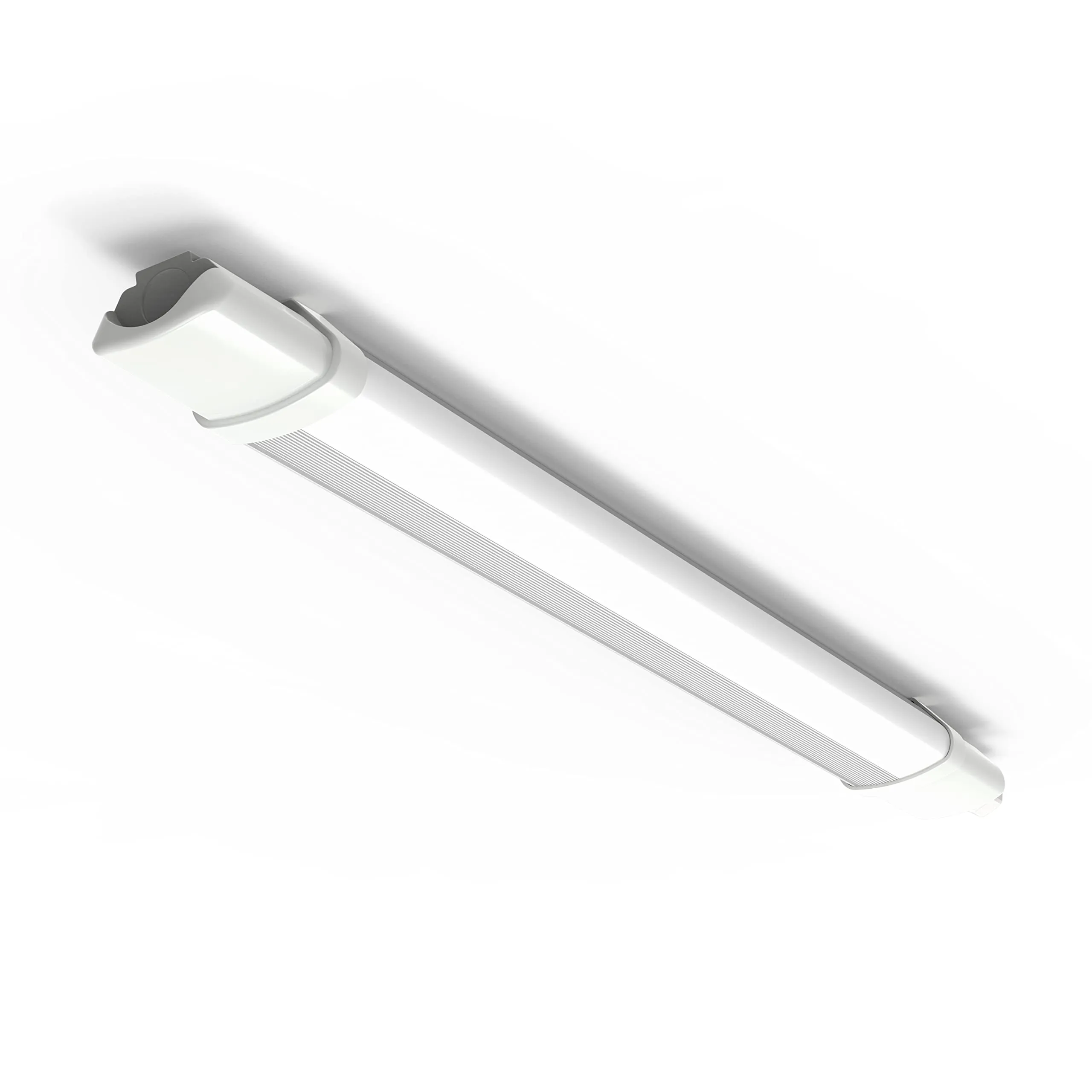 4lite Indoor Or Outdoor Twin LED Fully Weatherproof Batten 4ft/1200mm Length IP65 40w 5200lm Polycarbonate Body Cool White