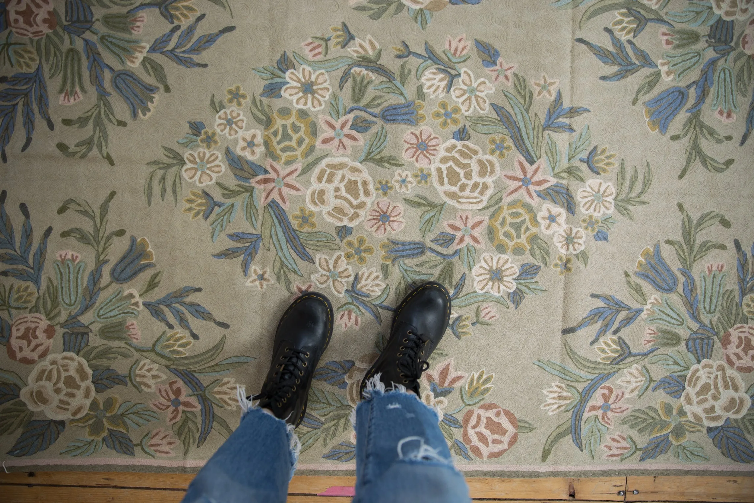 4x6 Vintage Chainstitch Rug