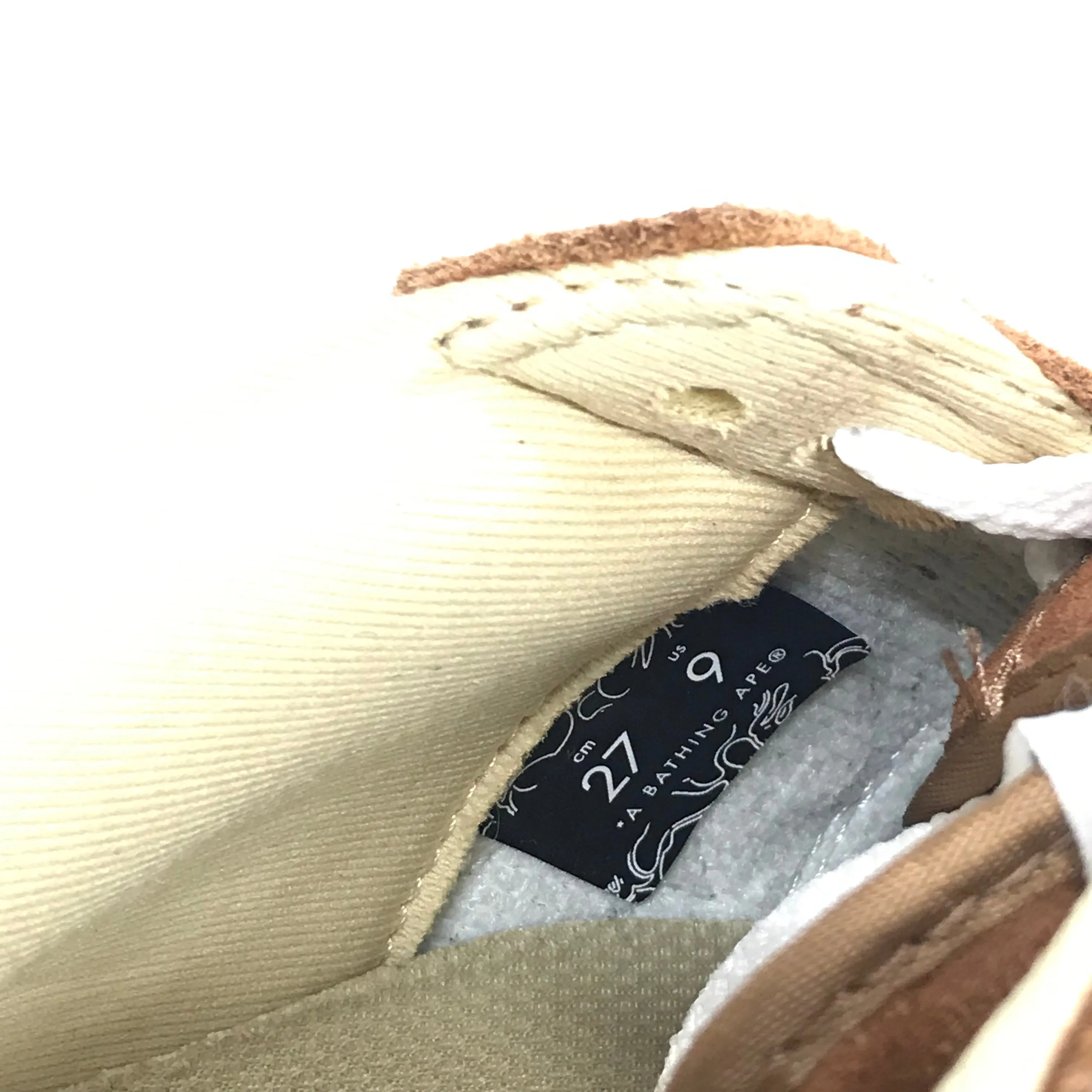 [9] A Bathing Ape Bape Sta OG Brown Suede