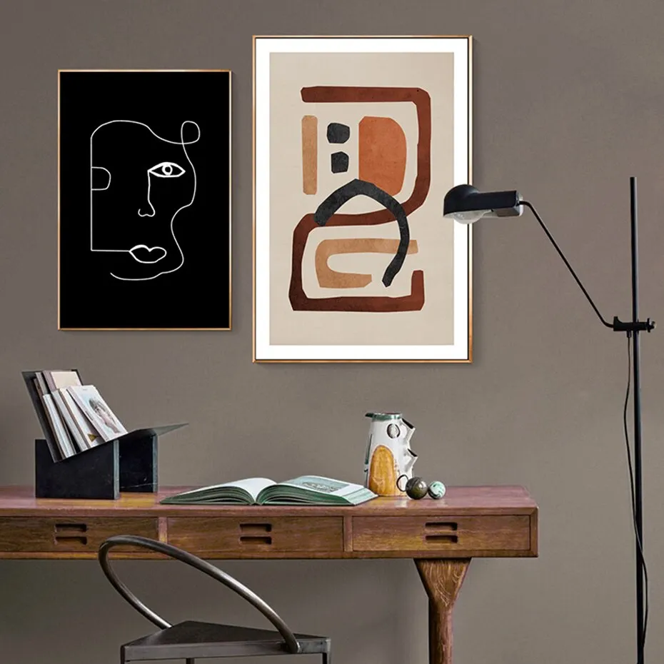 Abstract Geometric Canvas Wall Art