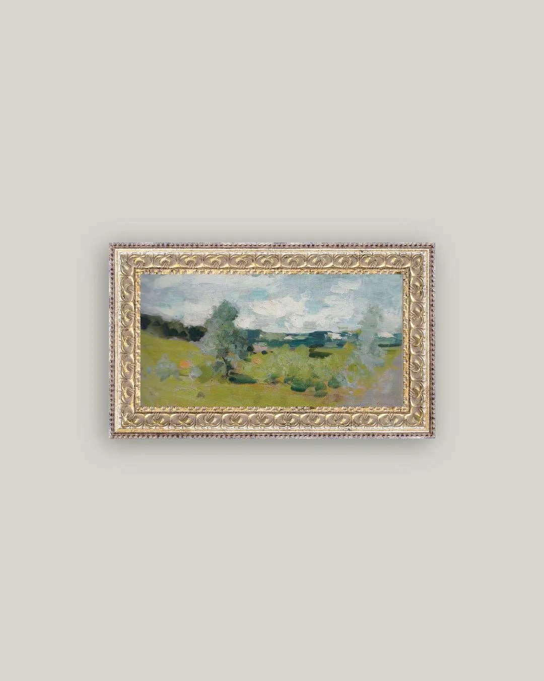 Abstract Landscape Framed Antique Art