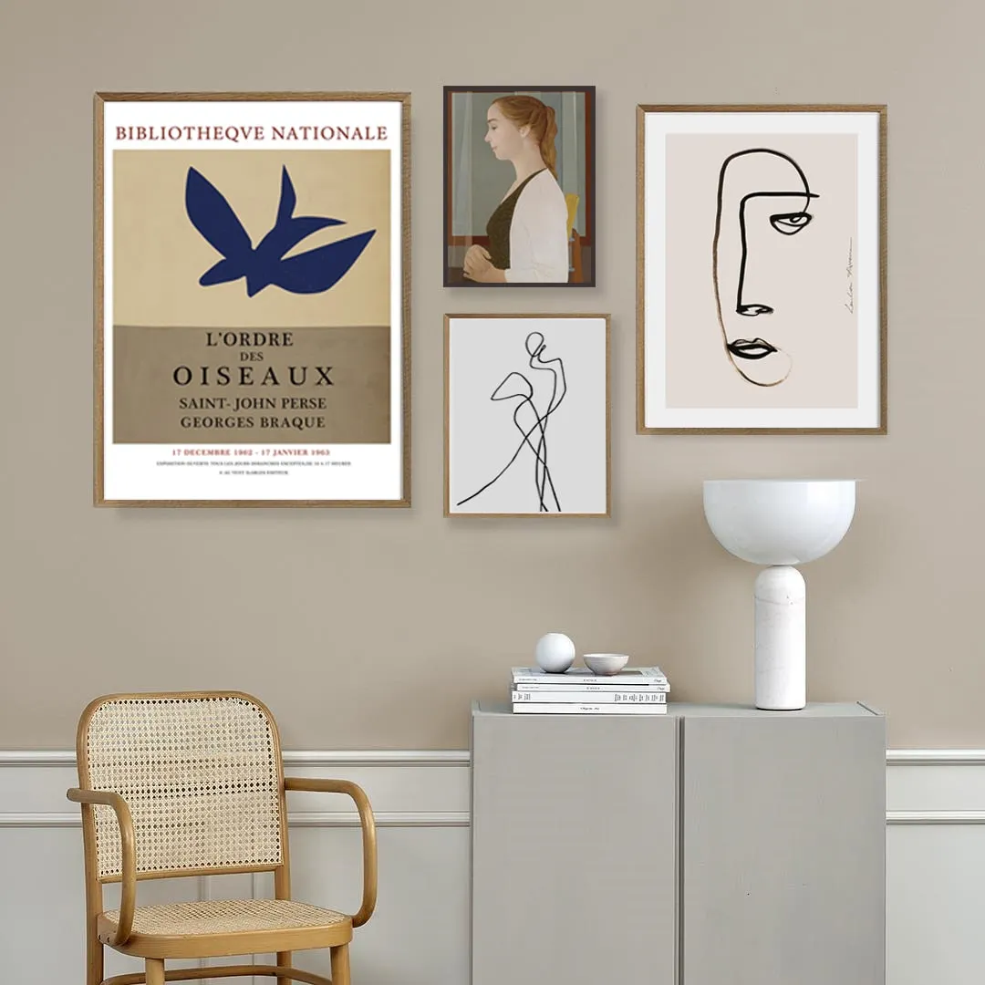 Abstract Scandinavia Figure Wall Art