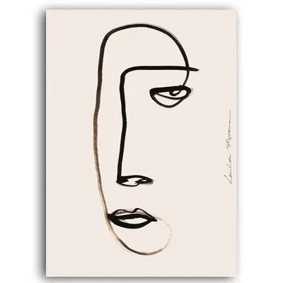 Abstract Scandinavia Figure Wall Art