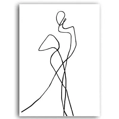 Abstract Scandinavia Figure Wall Art