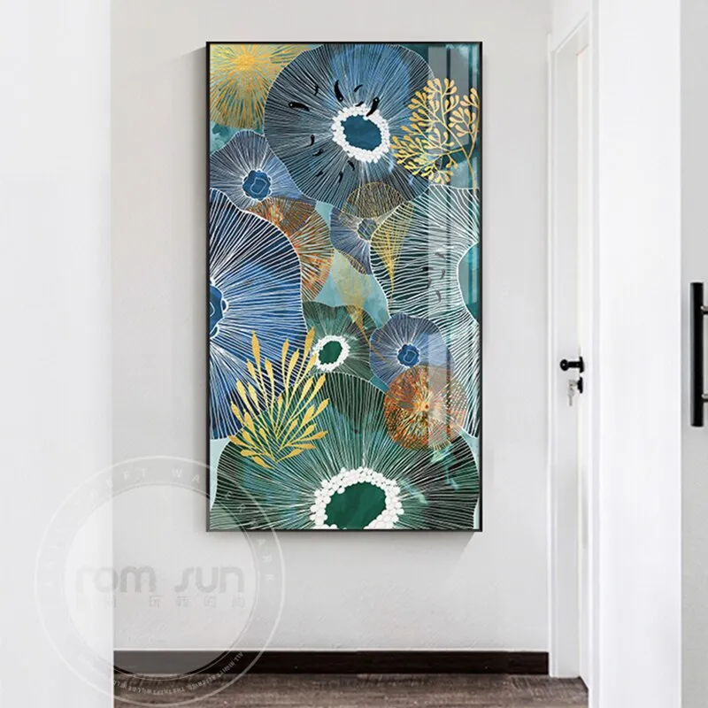 Abstract style Flowers Wall Art