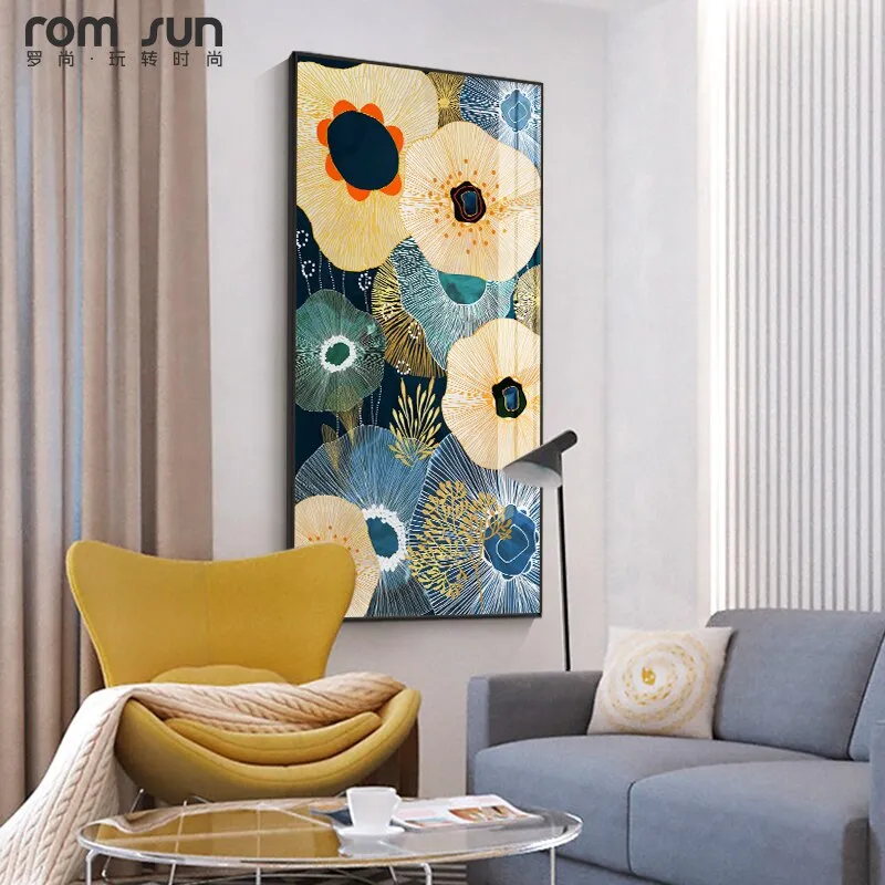 Abstract style Flowers Wall Art