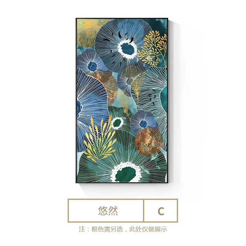Abstract style Flowers Wall Art