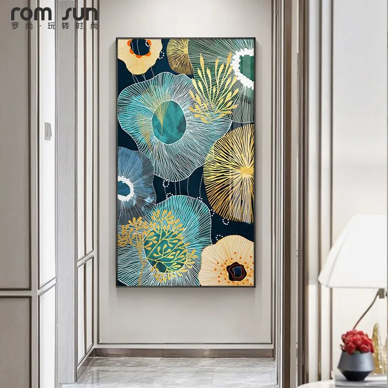 Abstract style Flowers Wall Art