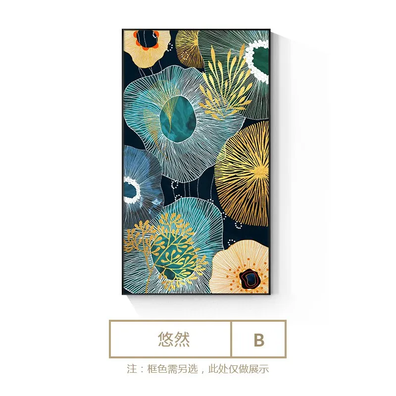 Abstract style Flowers Wall Art