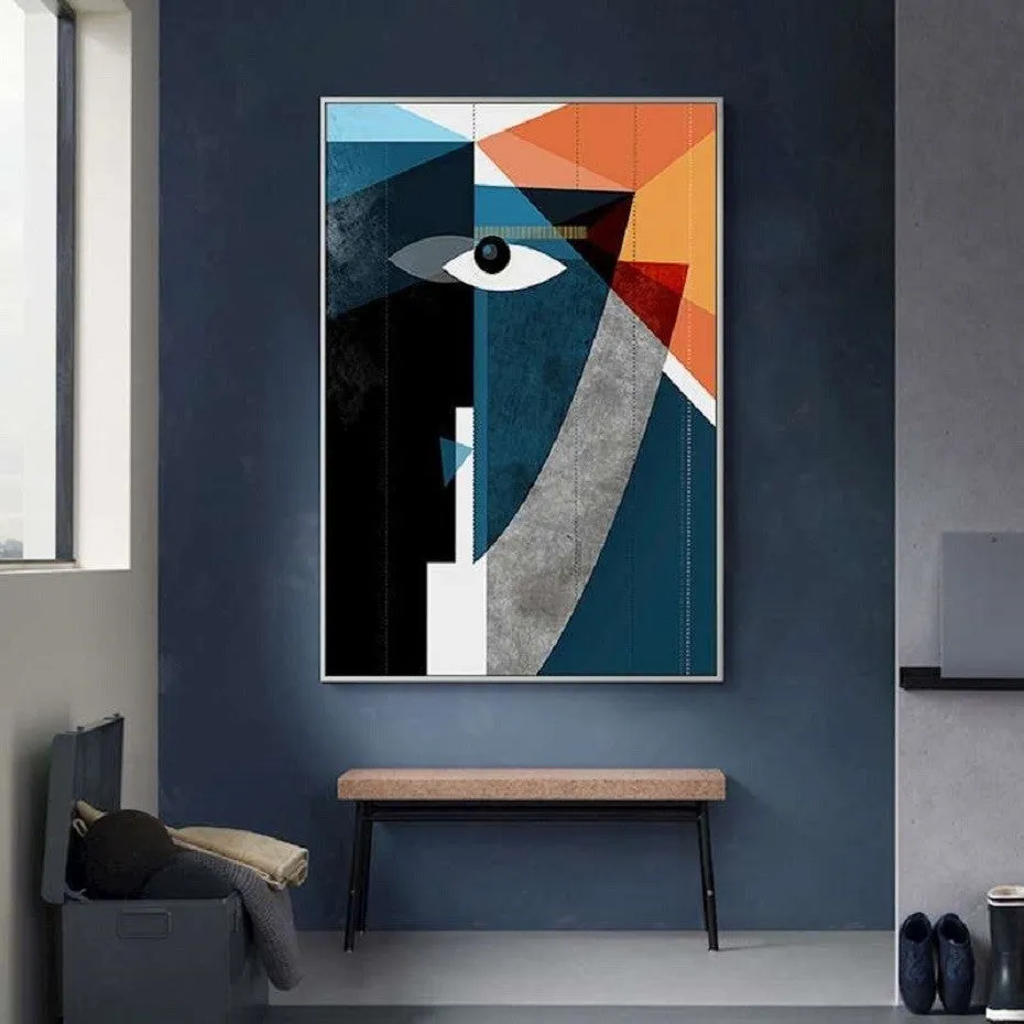 Abstract Vintage Figure Wall Art