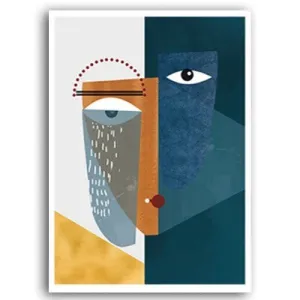 Abstract Vintage Figure Wall Art