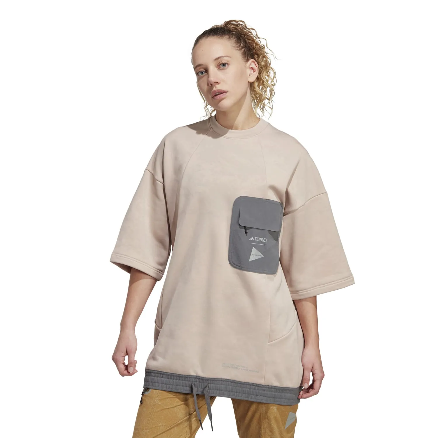 Adidas Outdoor Women AWD Tunic Taupe HR7137