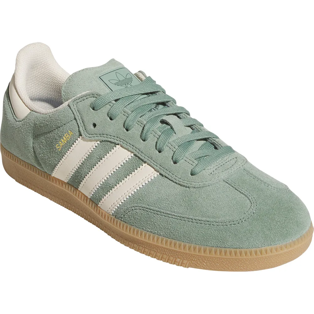 Adidas Samba ADV Shoes Silver Green/Wonder White/Gold Metallic