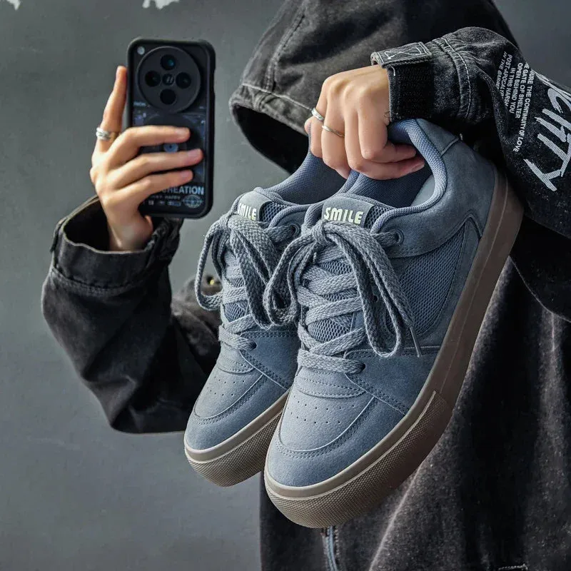 ADVBRIDGE  -  Summer New Low-top Anti-slip Wear-resistant Thick Sole Increase Outdoor Comfortable Fashion Casual Retro Canvas Shoes