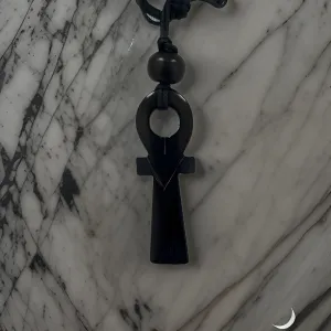 African Ankh Symbol Unisex Bone Necklace