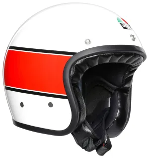 AGV X70 Helmet Mino Graphic White/Orange Open Face Summer Motorcycle/A