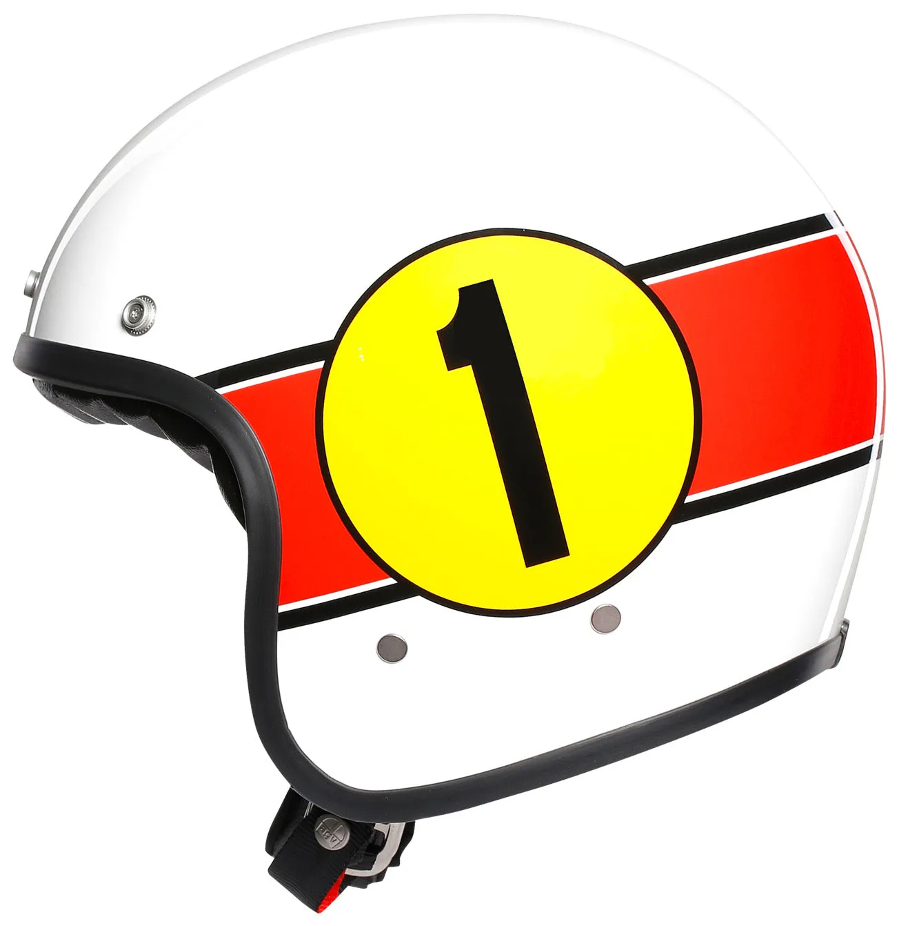 AGV X70 Helmet Mino Graphic White/Orange Open Face Summer Motorcycle/A