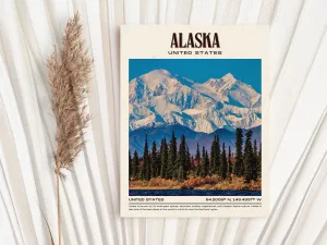 Alaska Vintage Wall Art, United States