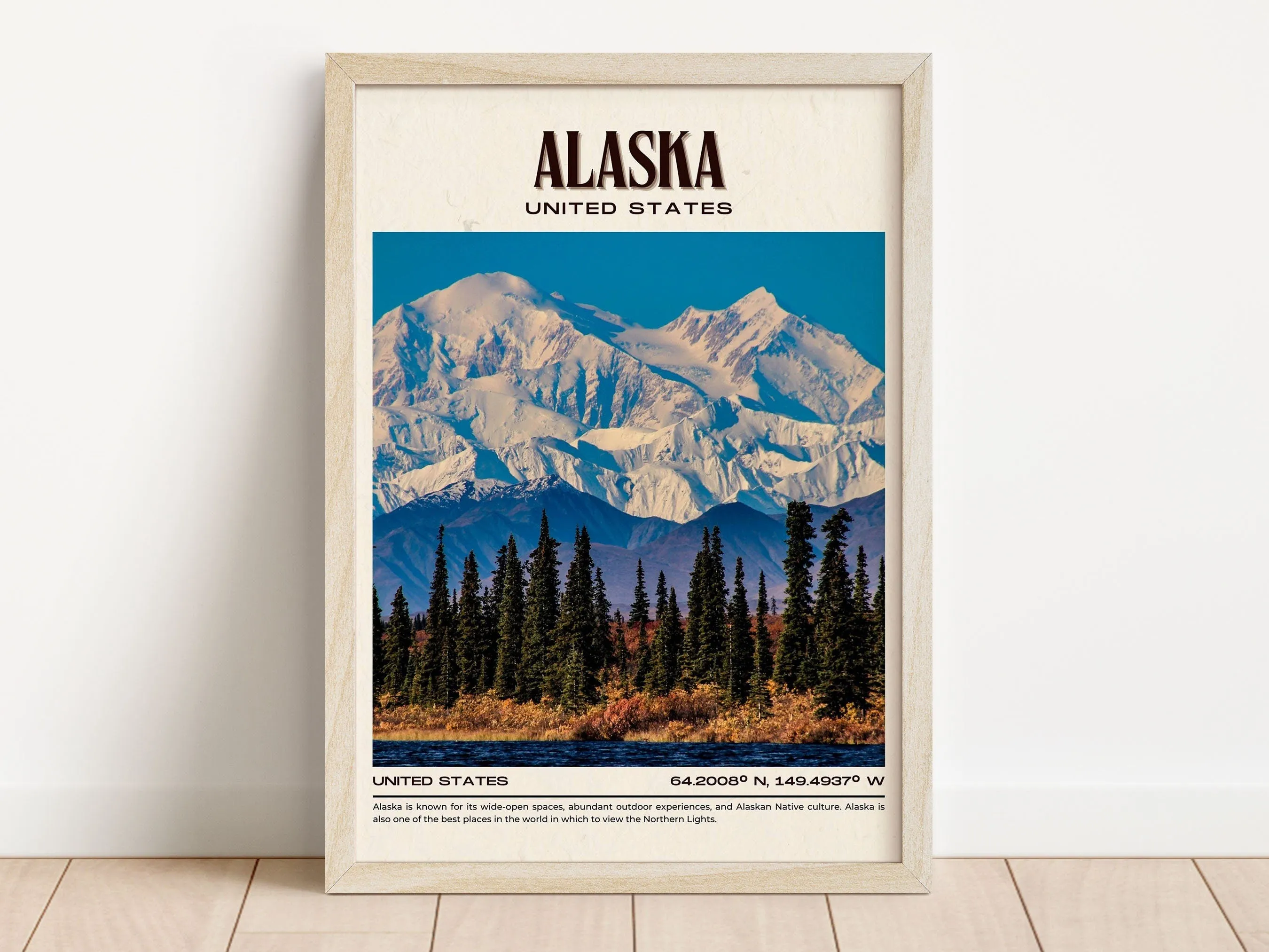 Alaska Vintage Wall Art, United States