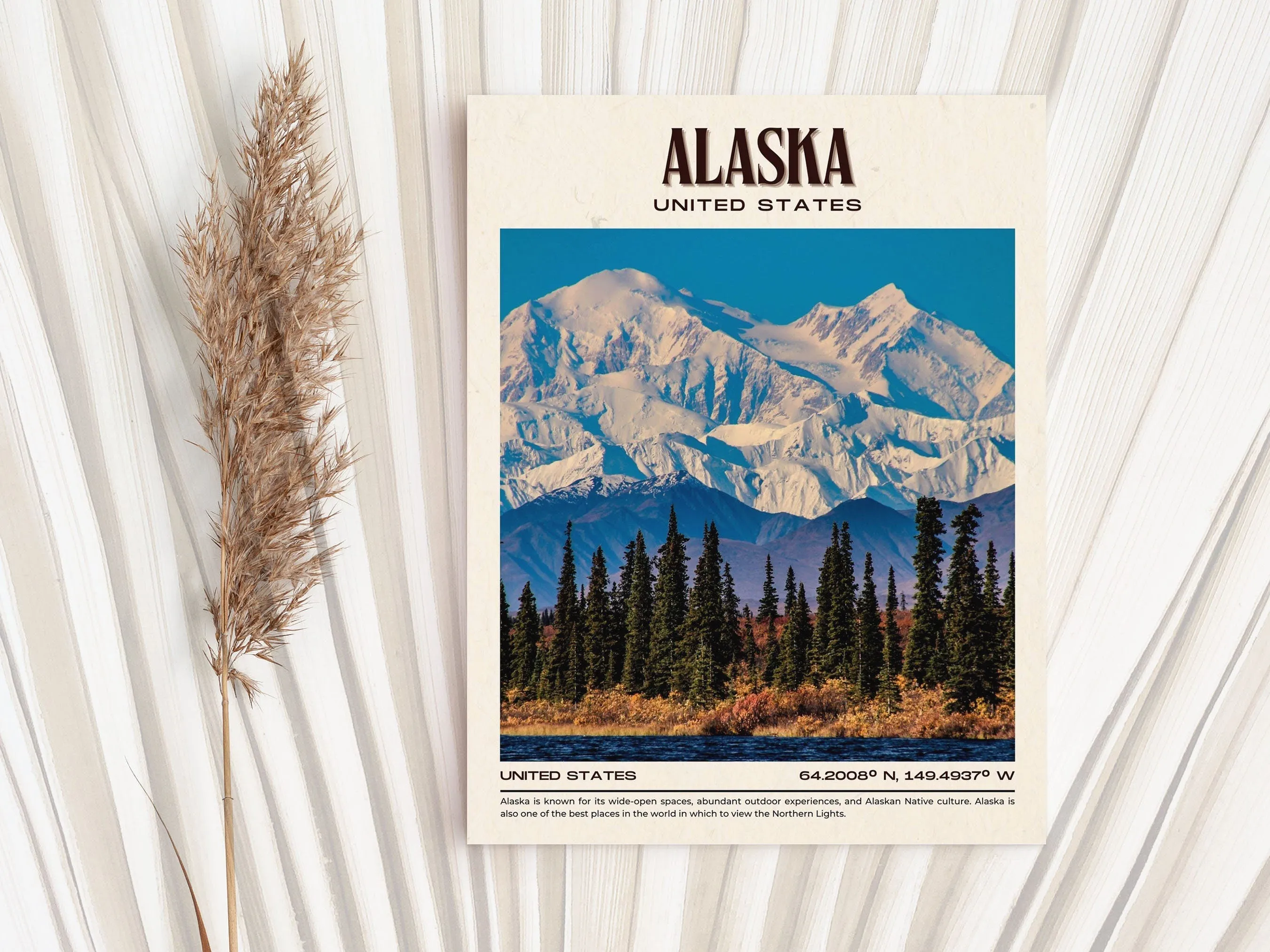 Alaska Vintage Wall Art, United States