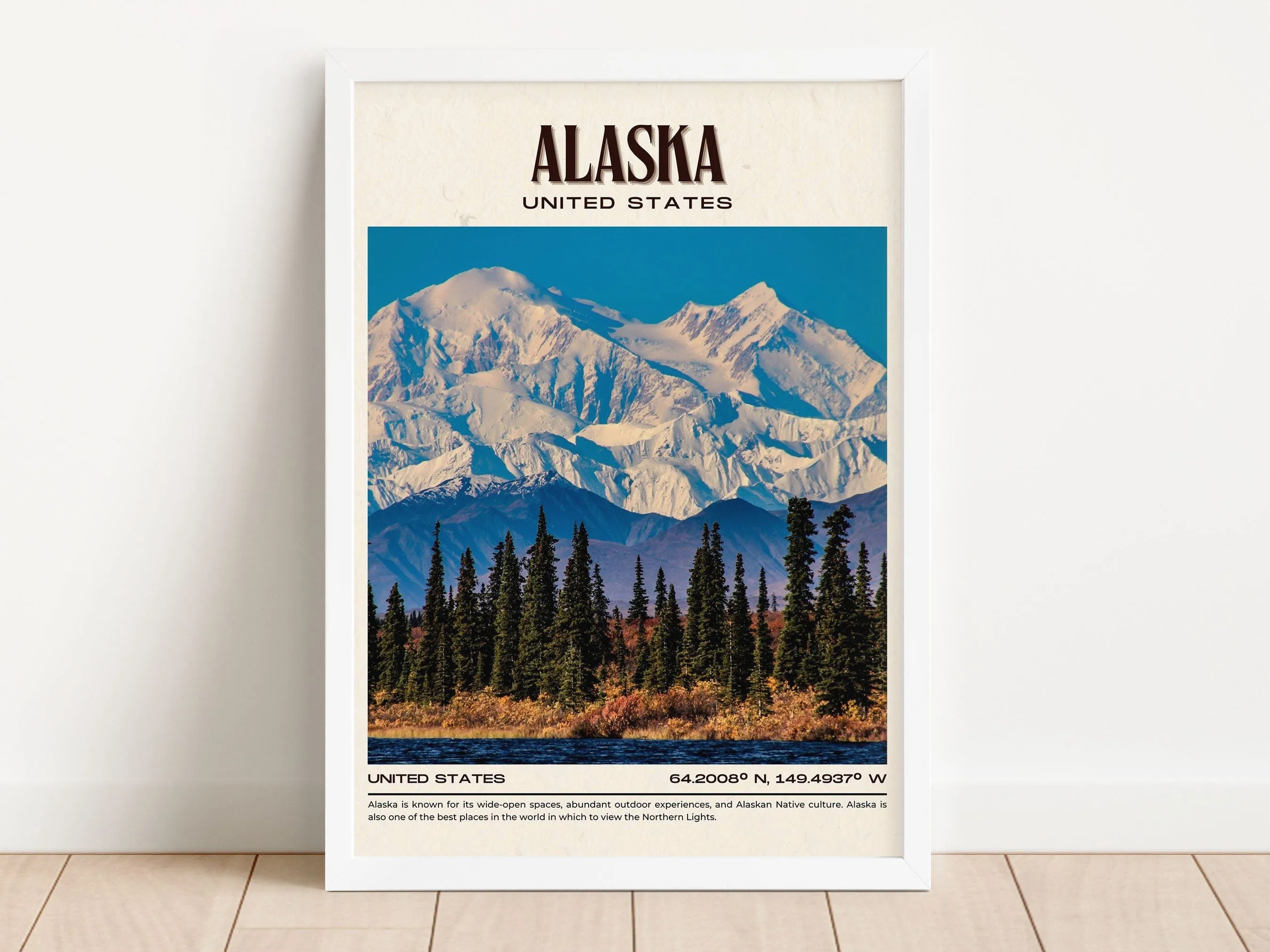 Alaska Vintage Wall Art, United States