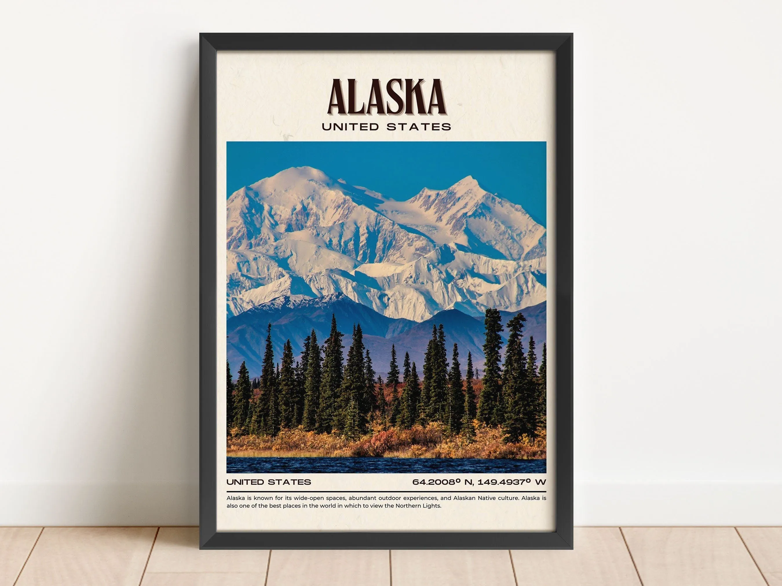 Alaska Vintage Wall Art, United States
