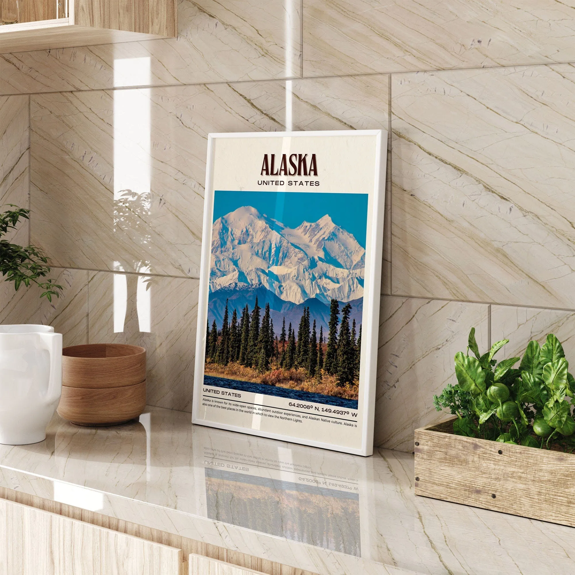 Alaska Vintage Wall Art, United States
