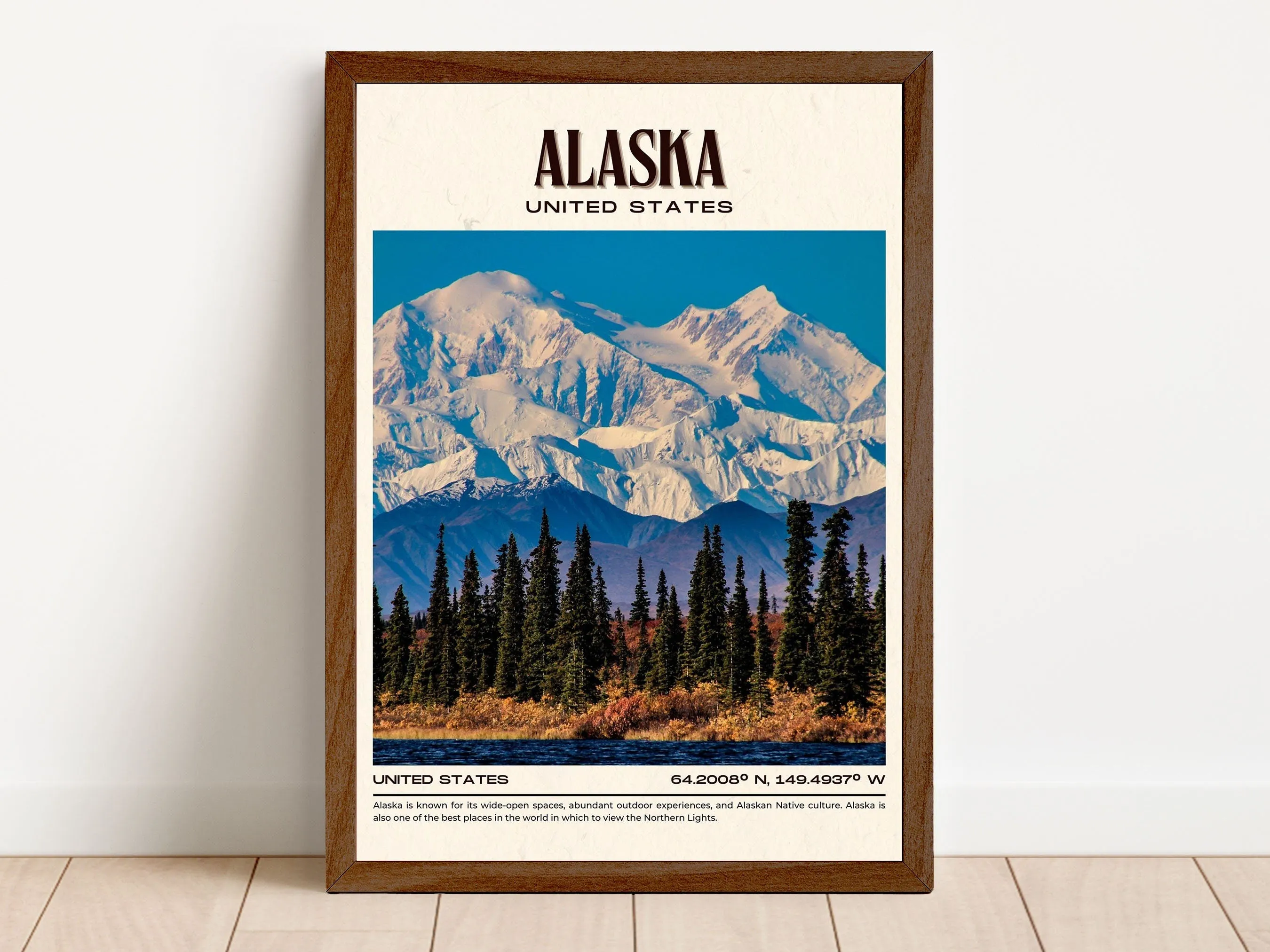 Alaska Vintage Wall Art, United States
