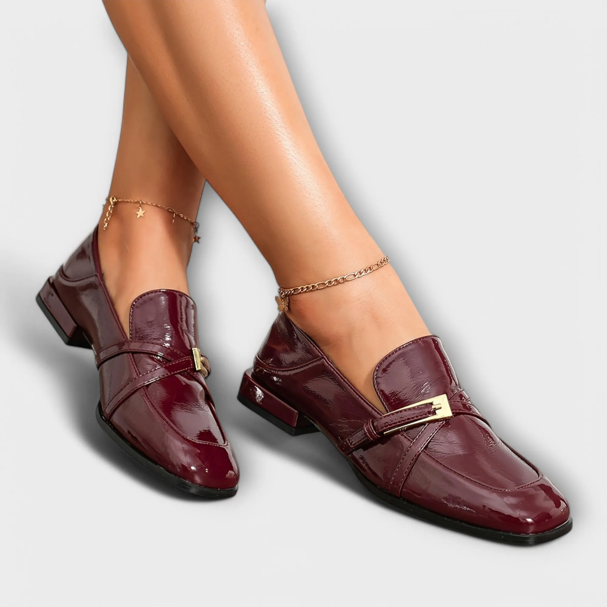 Amelie - Burgundy Loafer