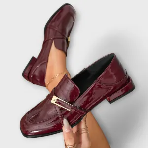 Amelie - Burgundy Loafer