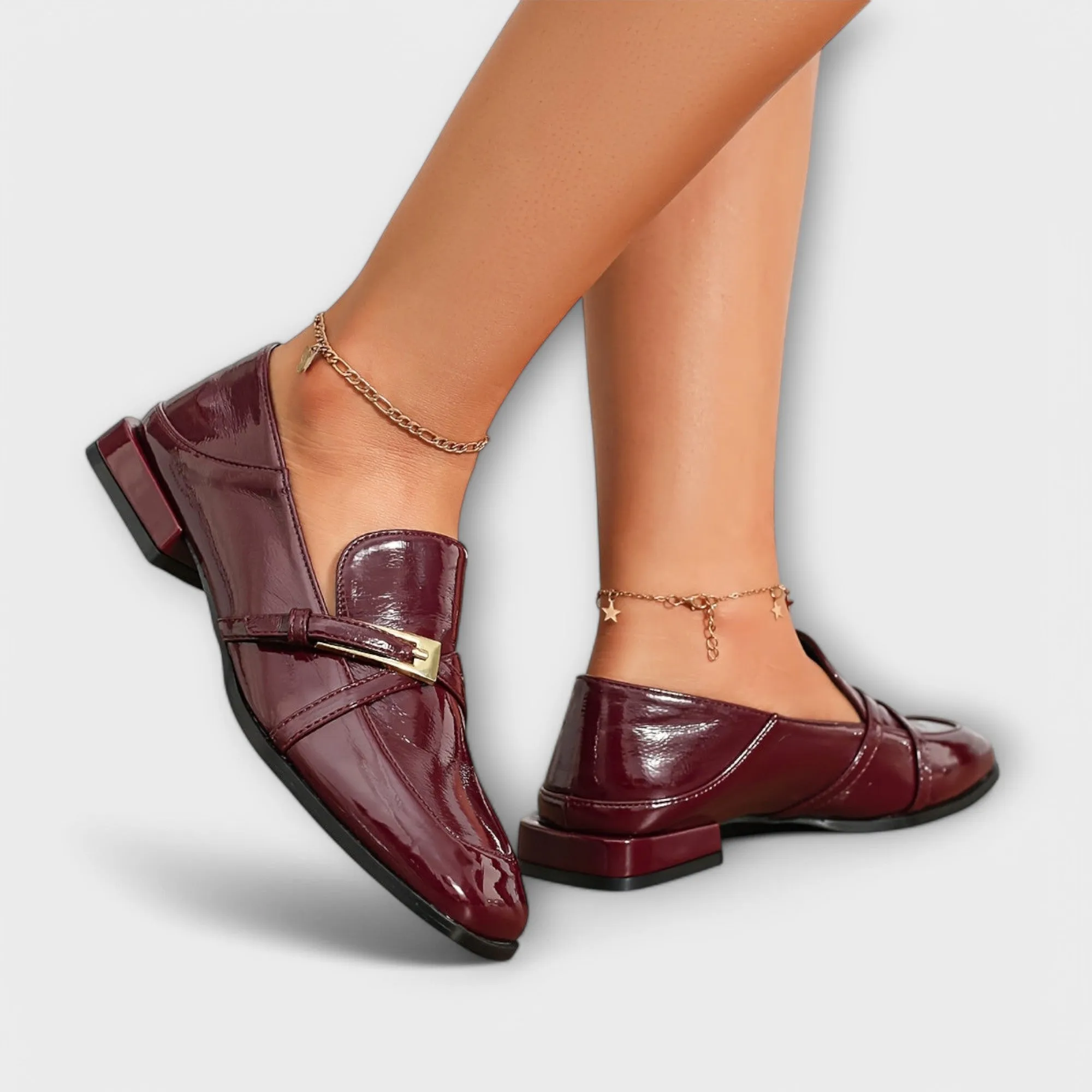 Amelie - Burgundy Loafer