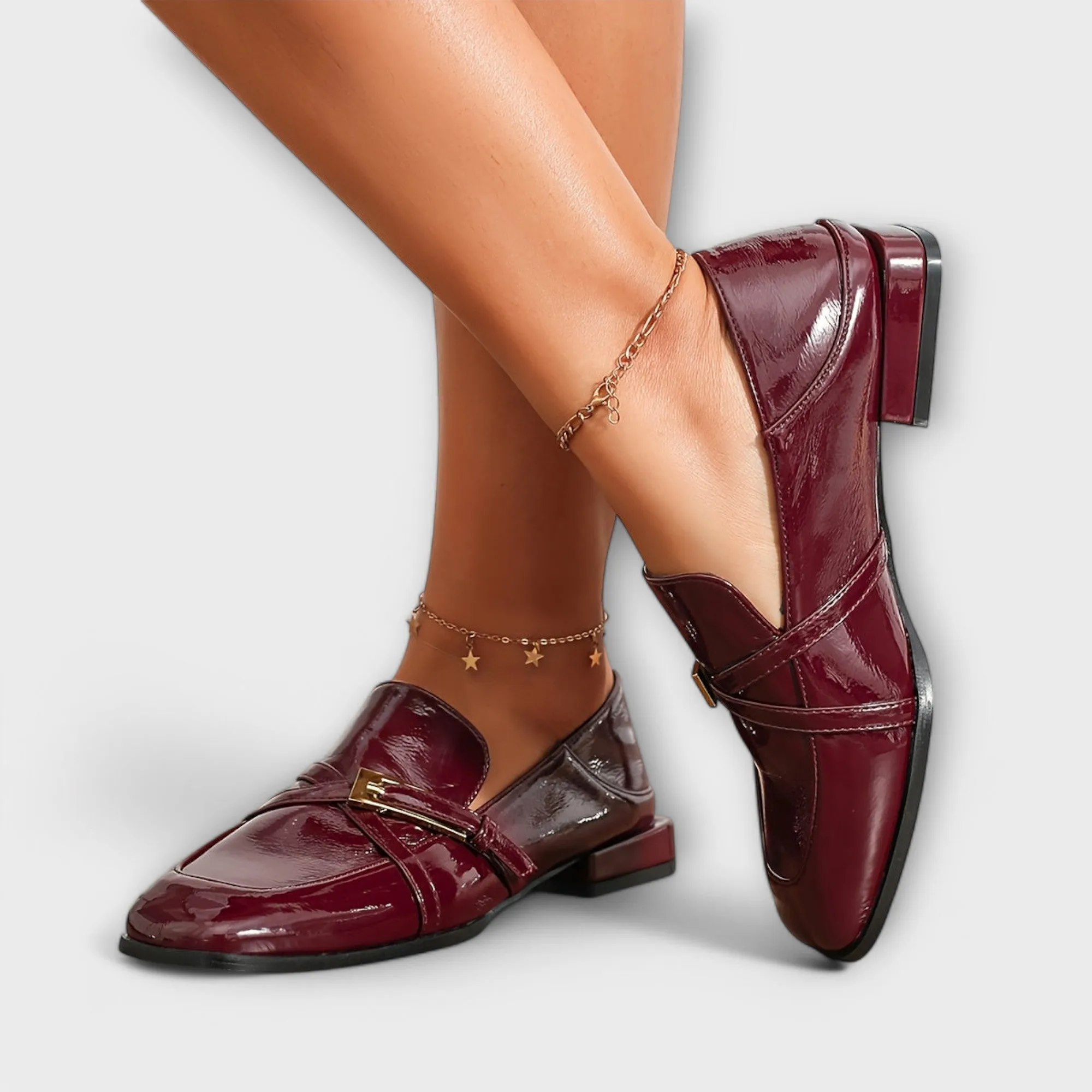 Amelie - Burgundy Loafer