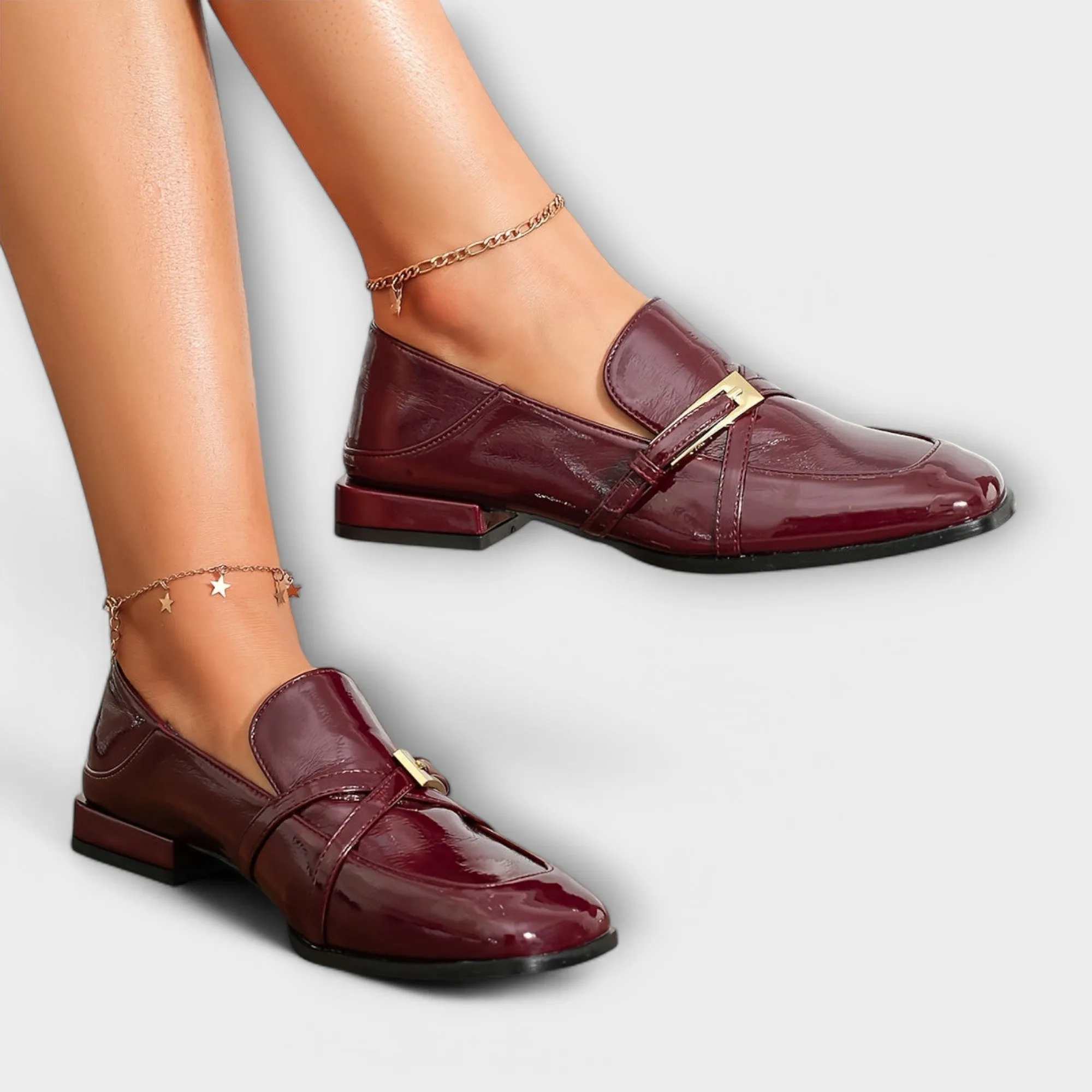 Amelie - Burgundy Loafer