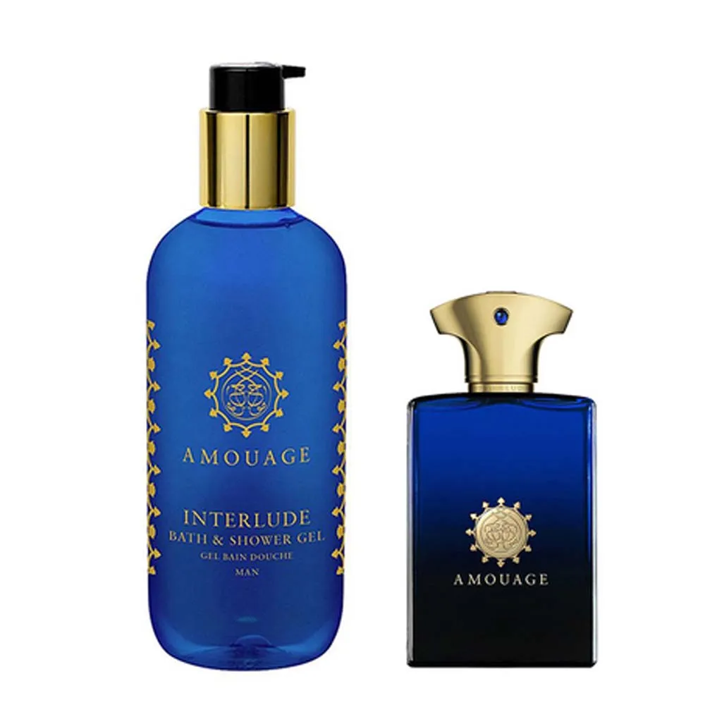 Amouage Interlude Gift Set Eau De Parfum For Men 100ml 300ml