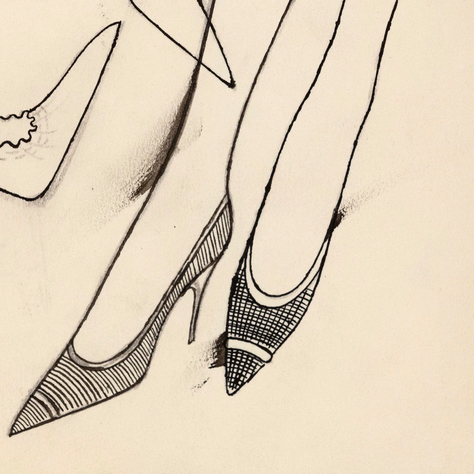 ANDY WARHOL "FASHION SHOES", 1954