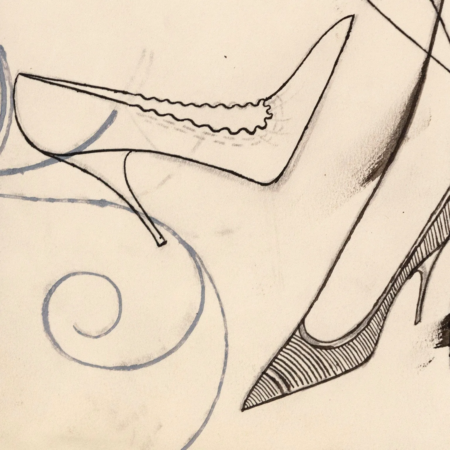 ANDY WARHOL "FASHION SHOES", 1954