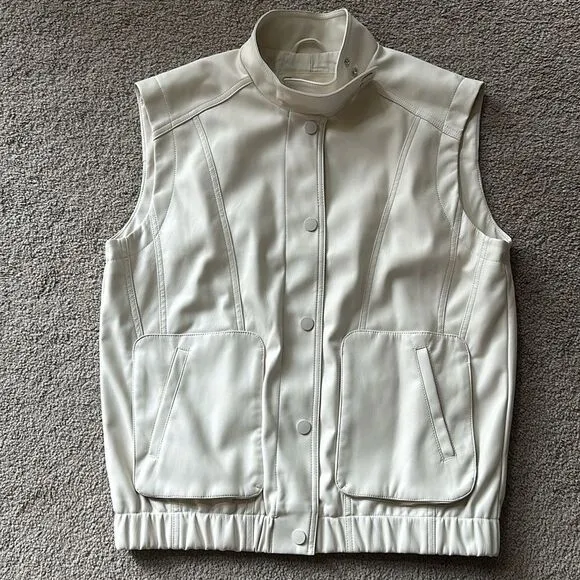 Anthropologie Pilcro Faux Leather Biker Vest!
