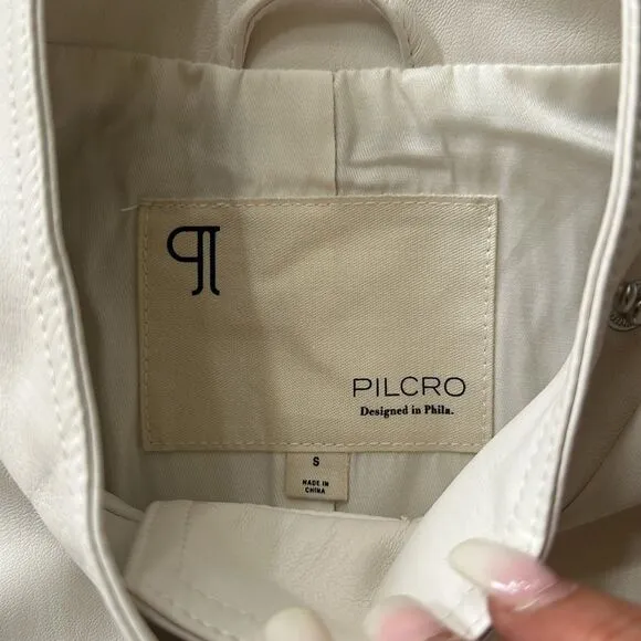 Anthropologie Pilcro Faux Leather Biker Vest!