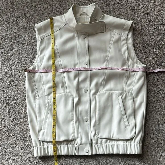 Anthropologie Pilcro Faux Leather Biker Vest!