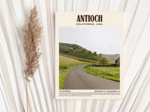 Antioch Vintage Wall Art, California, USA